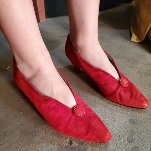 Red Studio Paolo Suede Heels